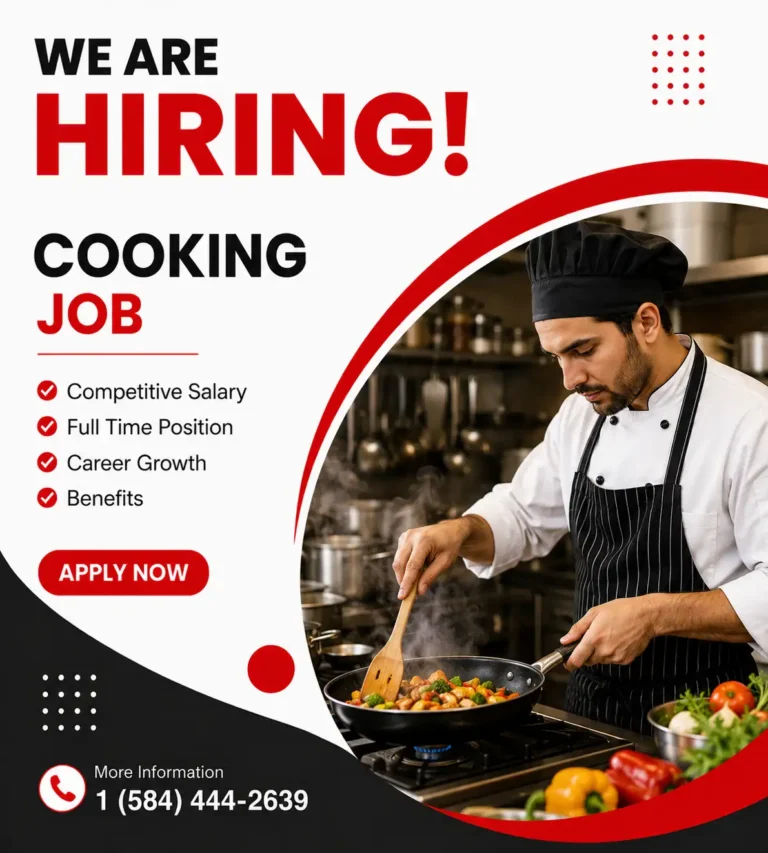 Cooking Job in Canada